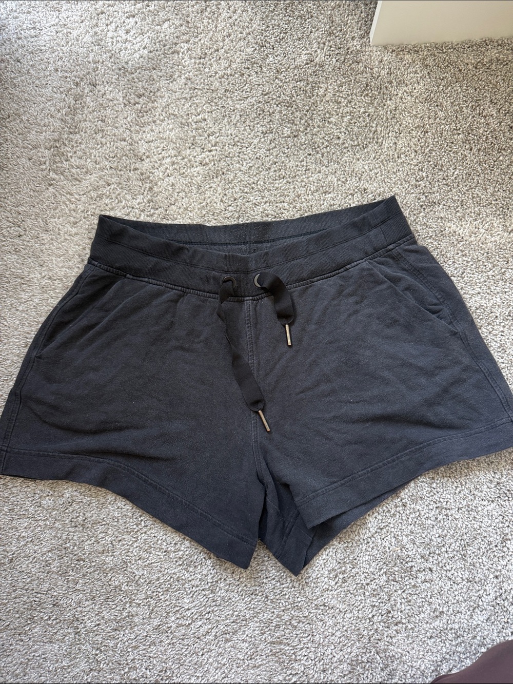 Athleta Black Athletic Drawstring Shorts